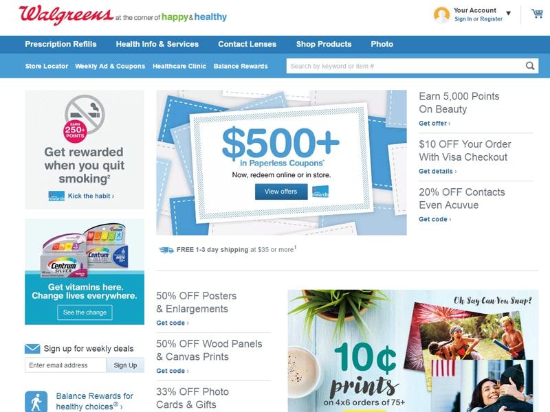 Walgreens Web Portal Mimi Sale